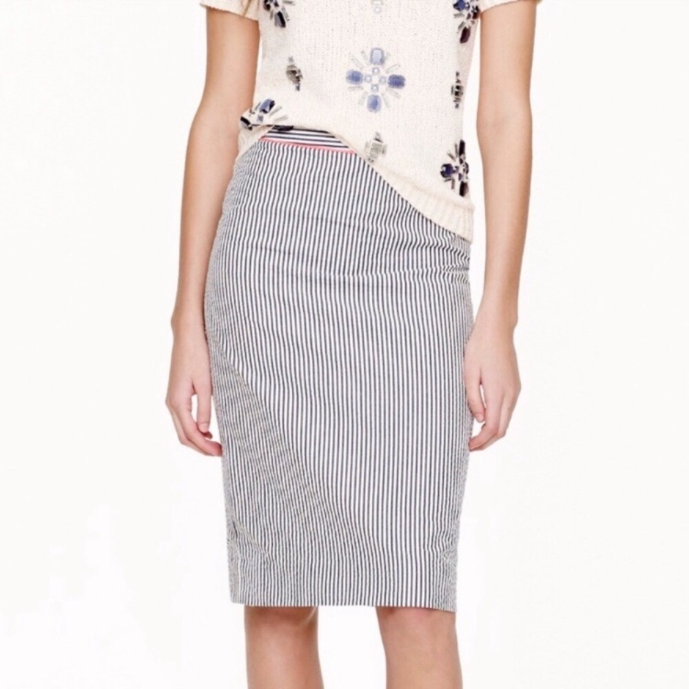 J. Crew No. 2 Pencil Skirt - Seersucker